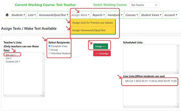 Assigning Tests, Quizzes or Homework For Google Classroom