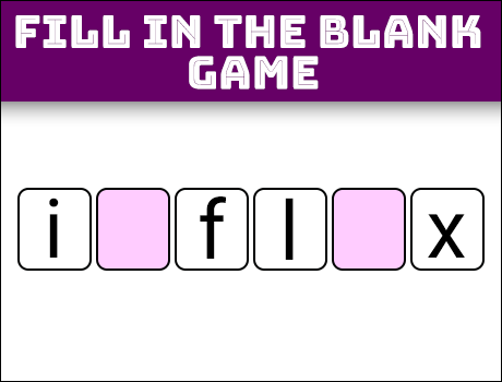 Fill in the Blank Vocabulary Game for schools